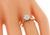 Round Cut Diamond 14k Yellow and White Gold Solitaire Engagement Ring