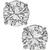 Estate 1.02ct Round Brilliant Diamond 14k White Gold Stud Earrings