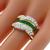 14k yellow gold emerald and diamond ring 2