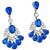 Sapphire Diamond Chandelier Earrings 