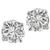 diamond  14k white gold earrings 3