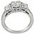 Platinum 1.50ct Diamond 3 Stone Ring