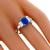 Sapphire Diamond Engagement Ring