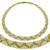 Estate 17.00ct Round Cut Diamond 18k Yellow & White Gold Geometric Necklace