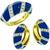 1.85ct Diamond Lapis Gold Huggies Earrings & Ring Set 1