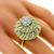 Vintage 3.10ct Diamond Cluster Bombe Ring  | Israel Rose