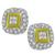 2.00ct Diamond Gold Shield Earrings 2