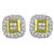 2.00ct Diamond Gold Shield Earrings 3
