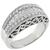 18k white gold diamond cluster ring 1