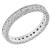 Estate 2.40ct Round Brilliant Cut Diamond Eternity Platinum Wedding Band 