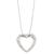  diamond 14k white gold heart pin/ pendant 3