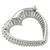  diamond 14k white gold heart pin/ pendant 4