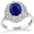 Estate 2.55ct Sapphire 1.20ct Diamond Engagement Ring