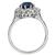 Platinum Sapphire Diamond Ring