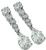 Estate 2.70ct Diamond Drop Earrings Photo 2