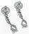 Estate 2.70ct Diamond Drop Earrings Photo 4