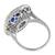 Sapphire Diamond 18k White Gold Ring