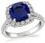 Estate 2.79ct Sapphire 0.75ct Diamond Engagement Ring