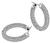 Estate 3.00ct Diamond Hoop Earrings Photo 3