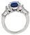 Platinum Sapphire Engagement Ring