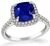 Estate 3.11ct Sapphire 0.50ct Diamond Engagement Ring