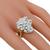 3.25ct Diamond Cluster Gold Cocktail Ring 2