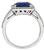 18k Gold Sapphire Diamond Engagement Ring