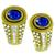 3.50ct Sapphire 1.60ct Diamond Gold Earrings