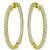Estate  3.60ct Round Cut Inside Out Diamond 18k Yellow Gold Hoops  Earrings