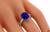 Estate 3.78ct Sapphire 1.00ct Diamond Engagement Ring Photo 2