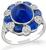 Estate 3.95ct Sapphire 0.60ct Diamond Ring