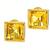 18k yellow gold citrine earrings 1