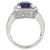 18k Gold 4.05ct Sapphire Engagement Ring
