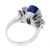  sapphire diamond 18k white gold engagement ring 4