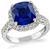 Estate 4.36ct Sapphire 0.80ct Diamond Engagement Ring