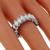 Estate 4.50ct Tapering Marquise Cut Diamond Eternity Platinum Wedding Band 