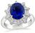 Estate 4.60ct Sapphire 0.94ct Diamond Engagement Ring