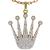 Diamond Gold Crown Pendant 