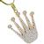 Diamond Gold Crown Pendant  | Israel Rose