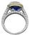 18k Gold 4.85ct Sapphire Engagement Ring