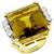 Citrine Diamond Gold Cocktail Ring