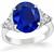 Estate 5.39ct Sapphire 0.90ct Diamond Engagement Ring