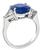 Platinum Sapphire Diamond Engagement Ring