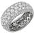 Estate 5.50ct Round Cut Diamond Eternity  18k White Gold Wedding Band 