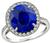 Estate 5.50ct Sapphire 0.50ct Diamond Ring