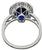 Platinum Sapphire Diamond Ring