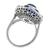 Sapphire  Diamond 18k White Gold Ring