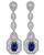 Estate 5.85ct Sapphire 5.88ct Diamond Drop Earrings