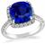 Estate 6.57ct Sapphire 0.50ct Diamond Engagement Ring