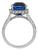 18k Gold Sapphire Diamond Engagement Ring